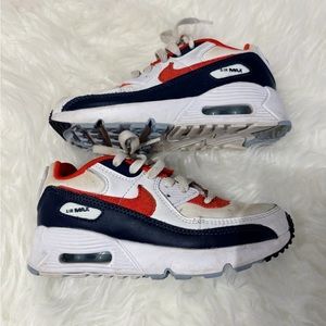 Boys’ Red, White, & Blue Air Max 90 - Size 1Y